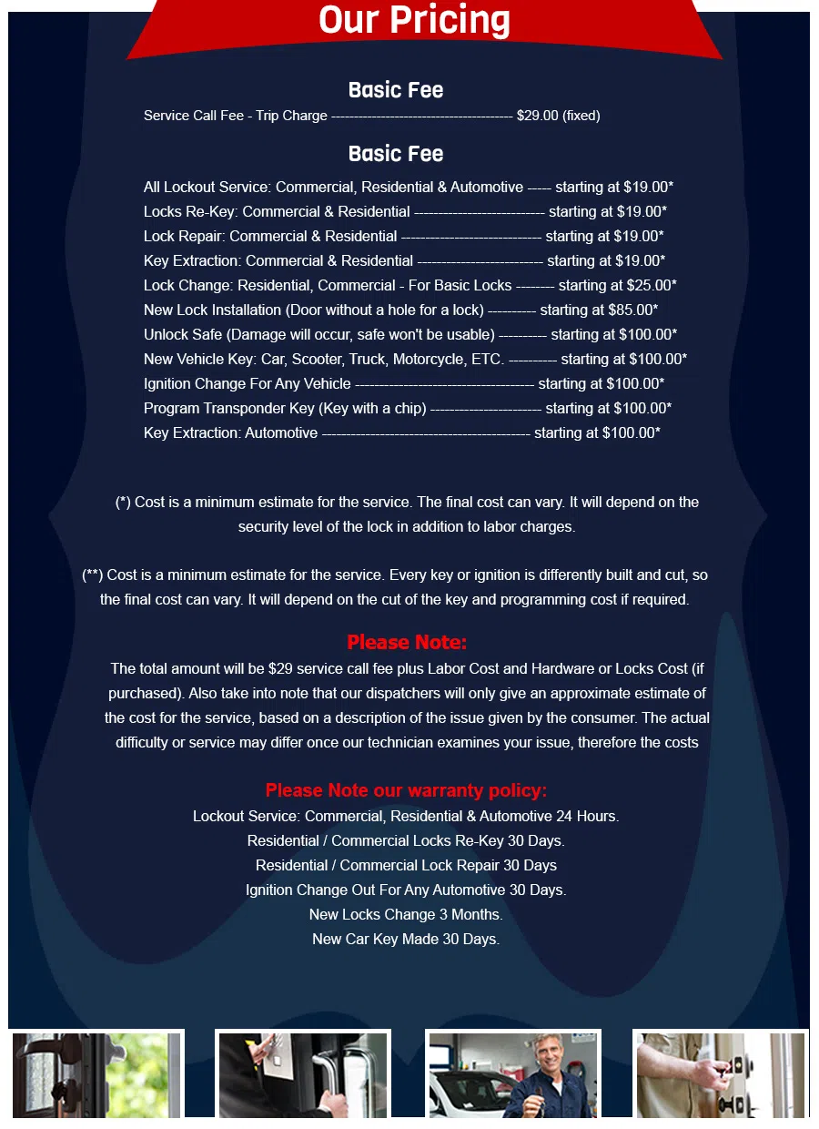 San Diego Central Locksmith San Diego, CA 619-402-1872 - Pricelist-3
